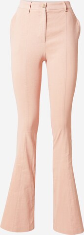 PINKO Flared Broek 'POLICORO' in Roze: voorkant