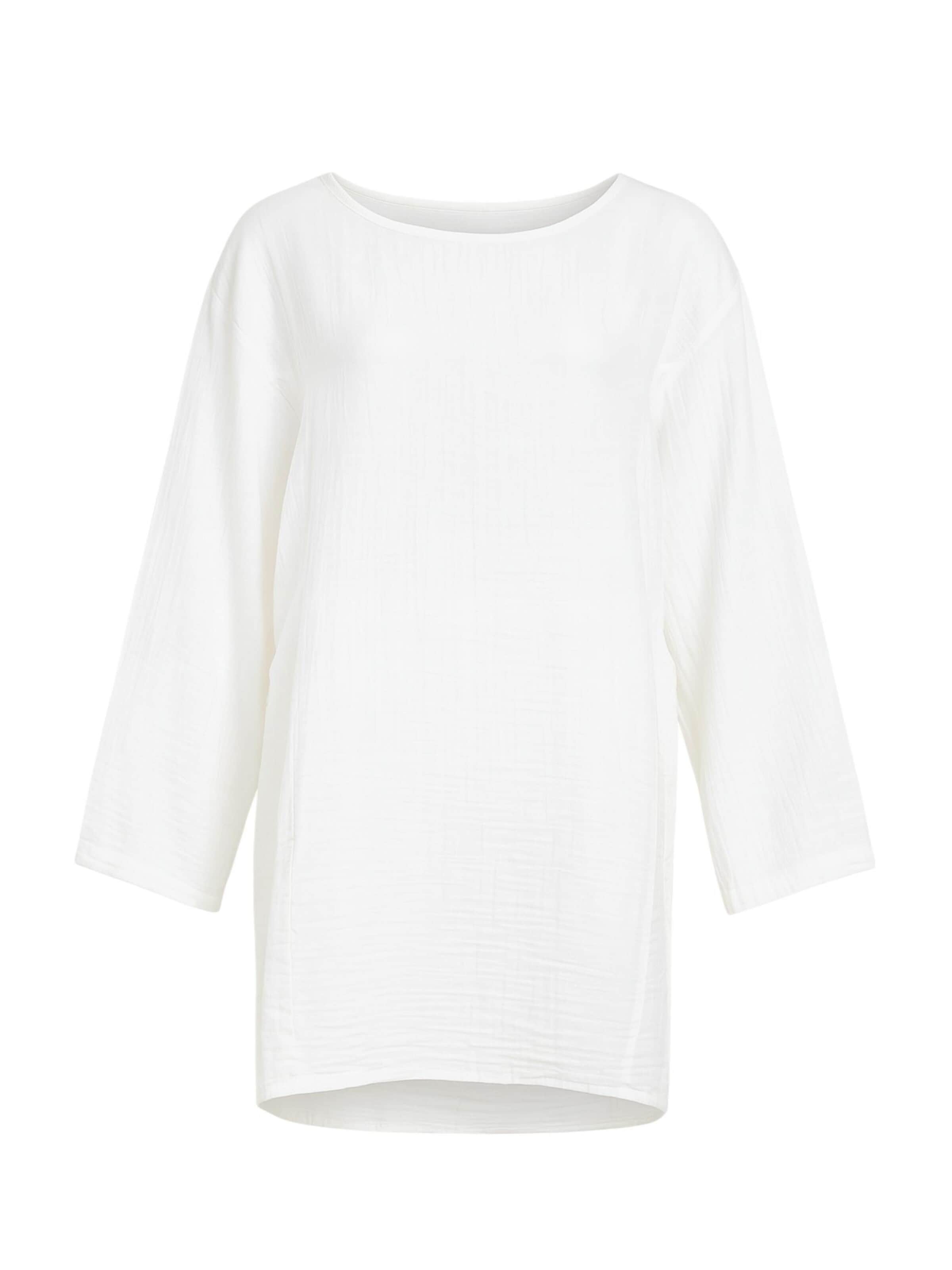 Chemisier 'NISA' WENOR en blanc : devant
