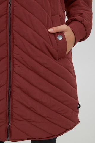 Oxmo Between-Seasons Coat 'MADALYN' in Brown