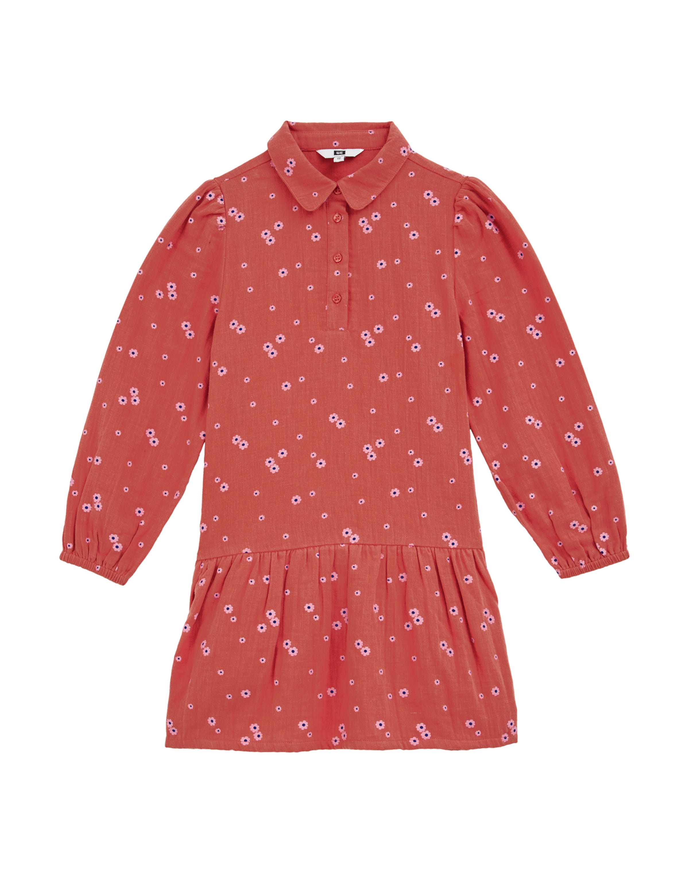 sarkans WE Fashion Kleita: no priekšpuses