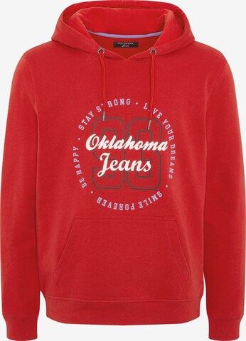 Oklahoma Jeans Sweatshirt in Rot: predná strana