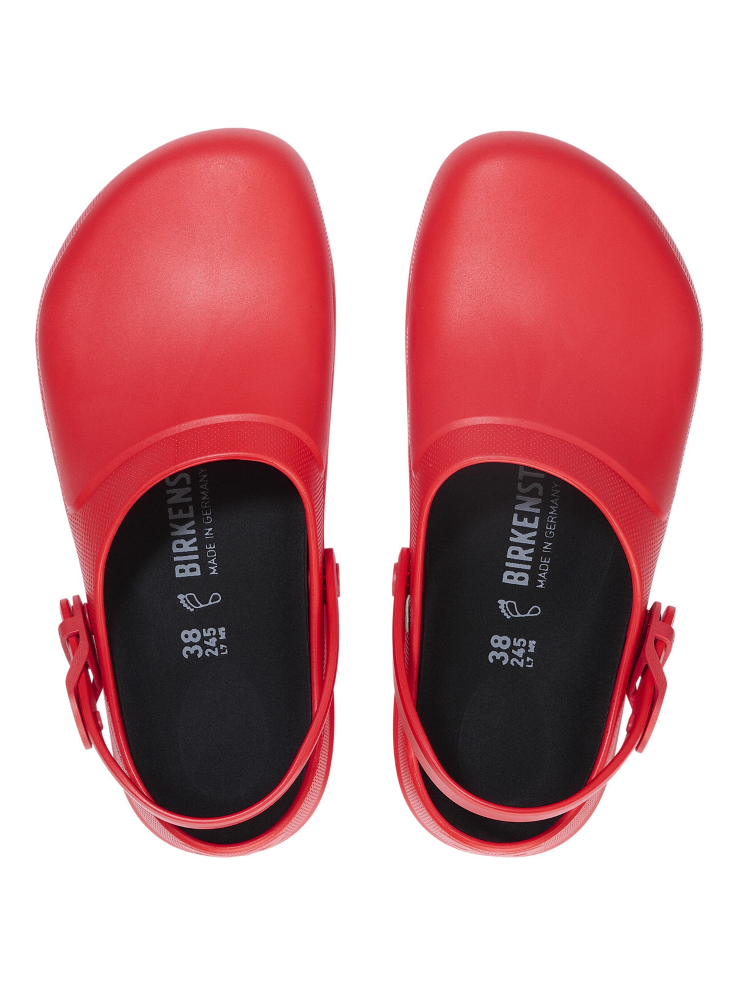 BIRKENSTOCK Clogs 'Freizeitschuh Birki-Air' in Red