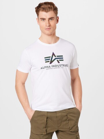 ALPHA INDUSTRIES Shirt in White: front