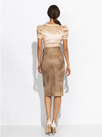JIORO Blouse 'IVORY' in Beige