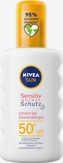 NIVEA Sonnenschutz 'Anti-Sonnenallergie Sensitive Sofort-Schutz Sonnenspray LSF 50+' in weiß, Produktansicht