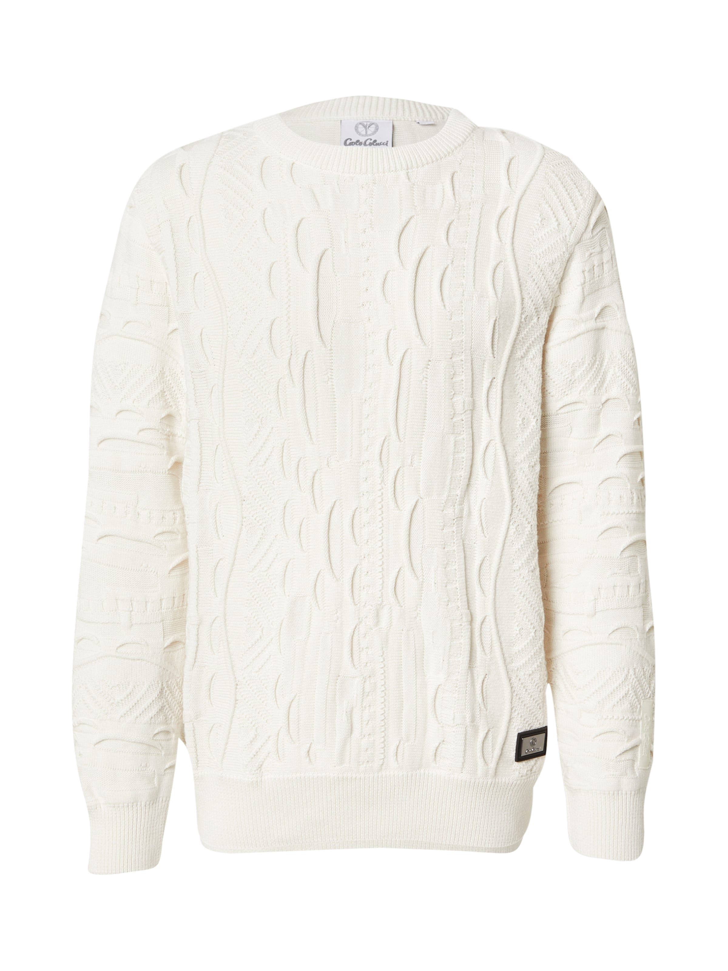 Carlo Colucci Sweater 'Esposini' in White: front
