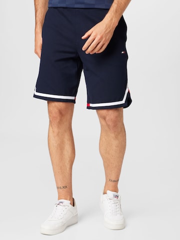 TOMMY HILFIGER Regular Broek in Blauw: voorkant