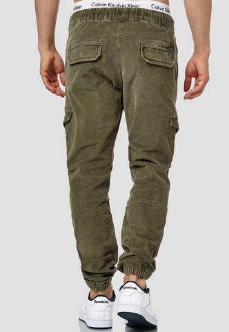 INDICODE JEANS Regular Cargobroek ' Walker ' in Groen