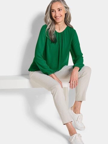Goldner Bluse in Grün