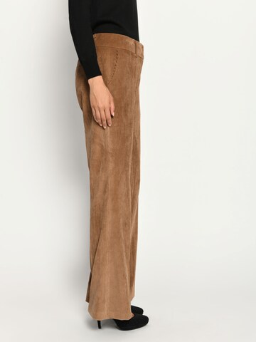 White Label by RoFa Flared Pants in Brown