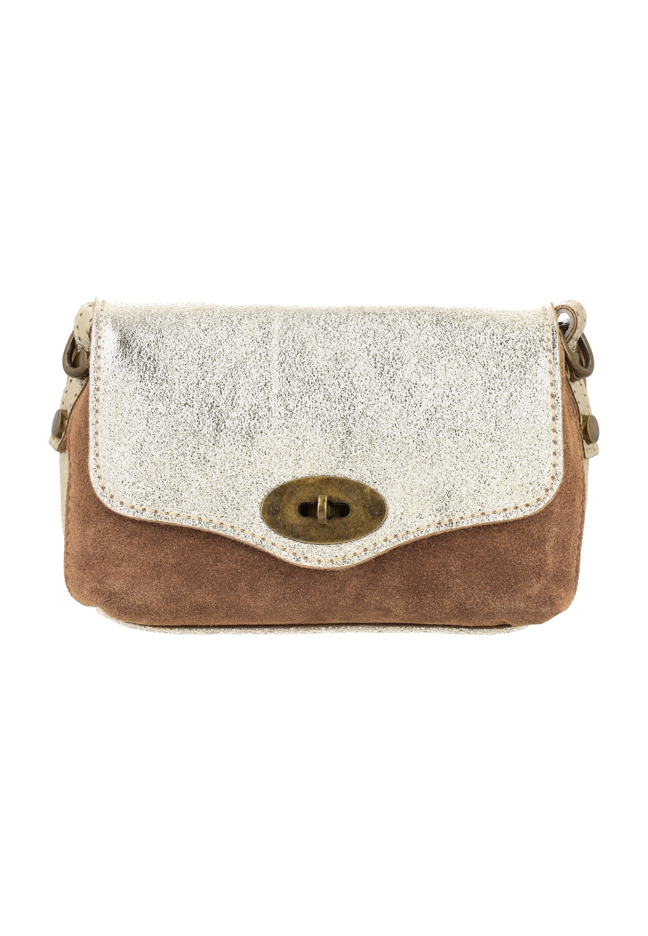 IZIA - Mala de ombro em castanho: frente