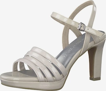 MARCO TOZZI Sandalen met riem in Beige: voorkant