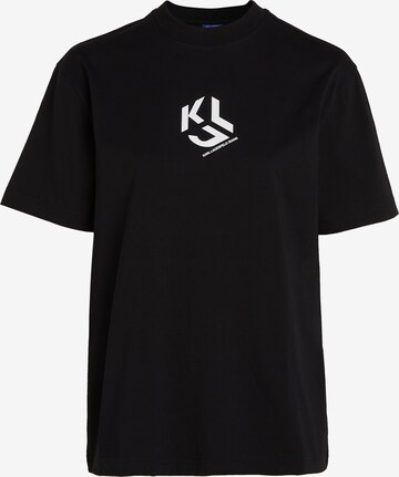 Tricou de la KARL LAGERFELD JEANS pe negru: față