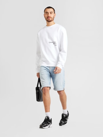 Calvin Klein Jeans Sweatshirt in Weiß