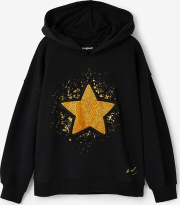 Desigual Sweatshirt in Black: front