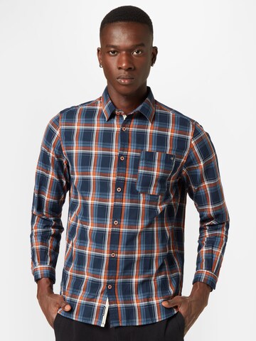 TOM TAILOR - Regular Fit Camisa em azul: frente