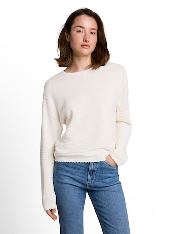 Pullover di TOM TAILOR DENIM in bianco: frontale