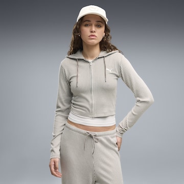 Cardigan 'Essentials' PUMA en gris : devant