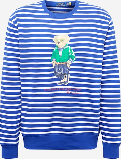 Polo Ralph Lauren Sweatshirt in royalblau / gelb / grün / rot / weiß, Produktansicht