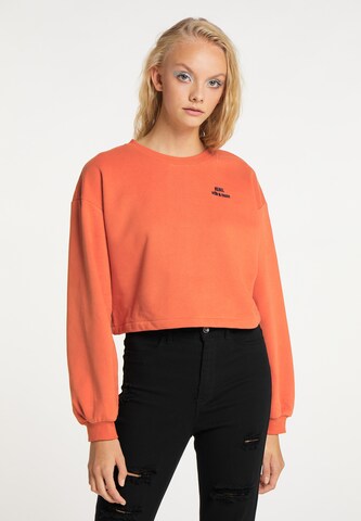myMo ROCKS Sweatshirt i orange: framsida