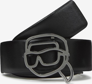 juoda Karl Lagerfeld Diržas 'Ikon': priekis