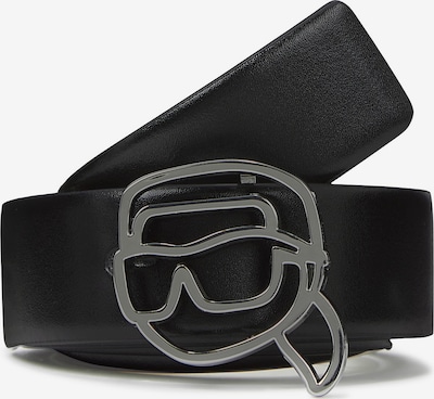 Curea 'Ikon' Karl Lagerfeld pe negru / alb, Vizualizare produs
