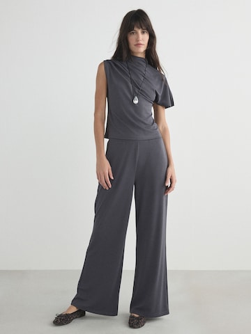 Wide Leg Pantalon Next en bleu