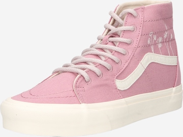 Baskets hautes VANS en rose : devant