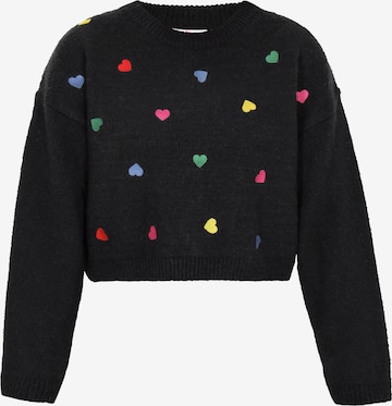 MYMO Oversized neulepaita värissä musta: etupuoli