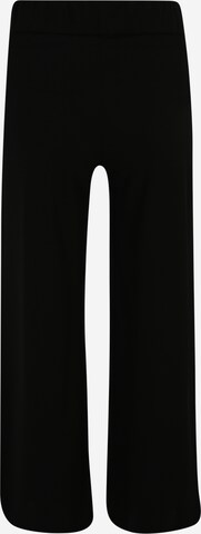 JDY PetiteWide Leg/ Široke nogavice Hlače 'CATIA' - crna boja: prednji dio