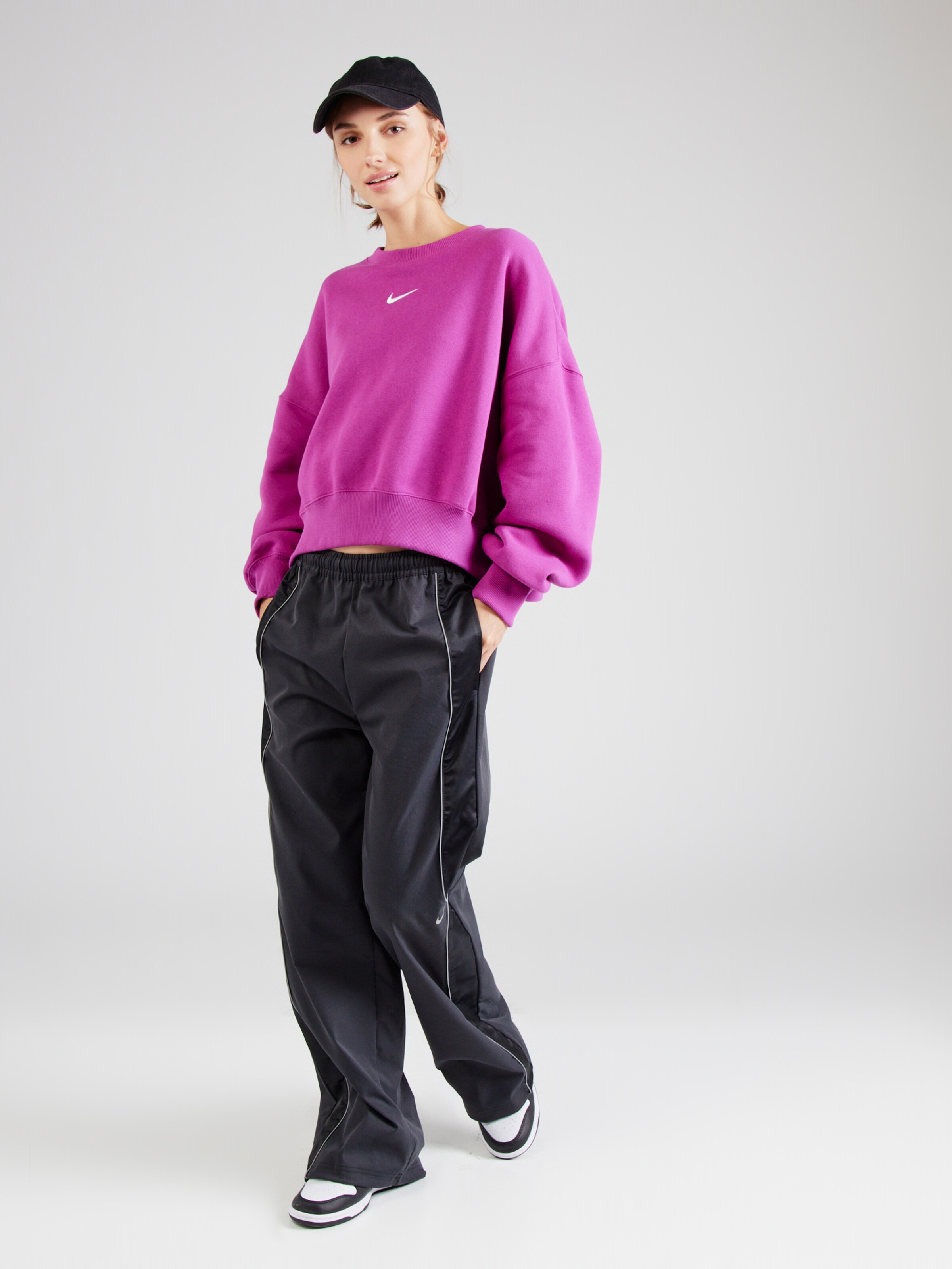 Nike Sportswear Sweatshirt PHOENIX FLEECE in Fuchsia ABOUT YOU