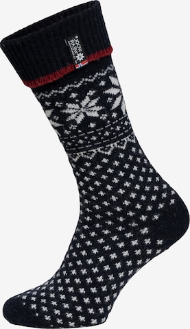 HomeOfSocks Socks 'HOSFlag47' in Blue: front