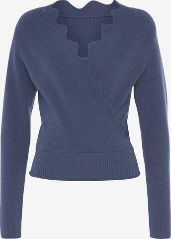 LASCANA Sweater in Blue: front