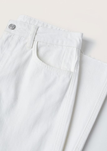 Wide Leg Jean 'Agnes' MANGO en blanc