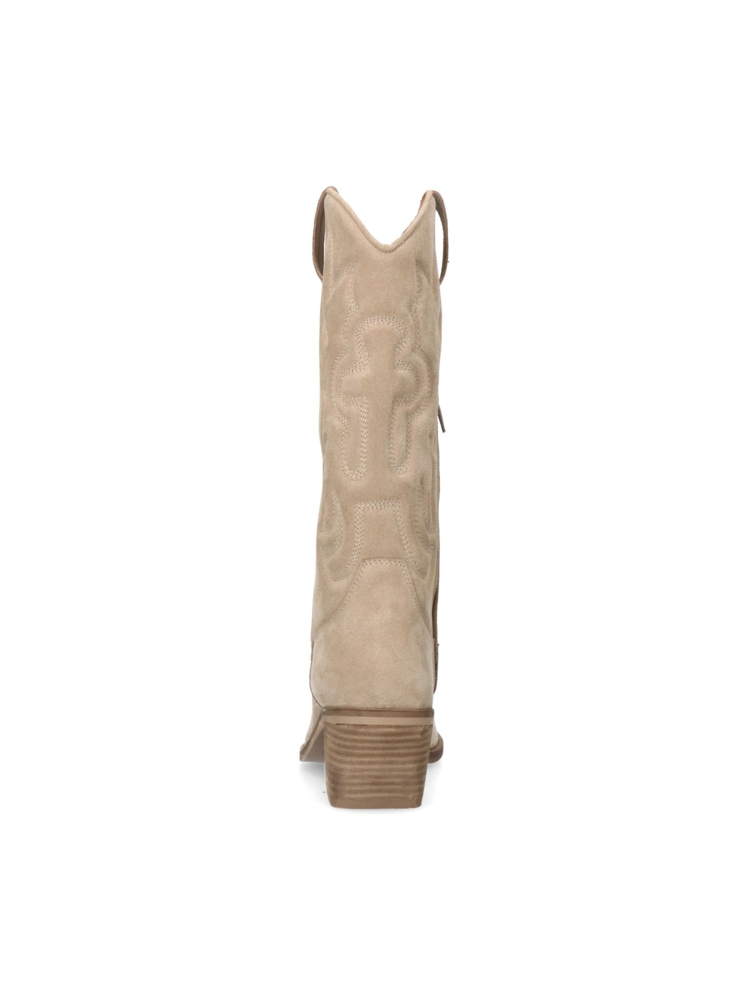 MANFIELD Cowboystiefel in Beige