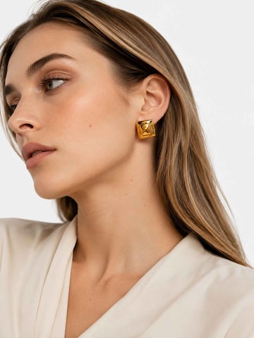 RteRmeNaušnice 'Treasure Square Gold Earrings' - zlatna boja: prednji dio
