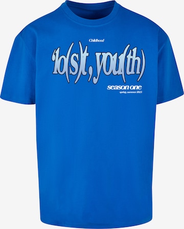 Maglietta di Lost Youth in blu: frontale