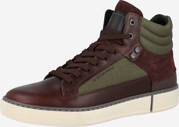 G-Star RAW High-Top Sneakers 'Ravond' in Brown: front