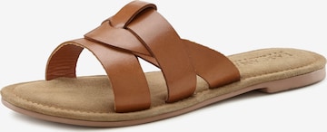 LASCANA Mules in Brown: front