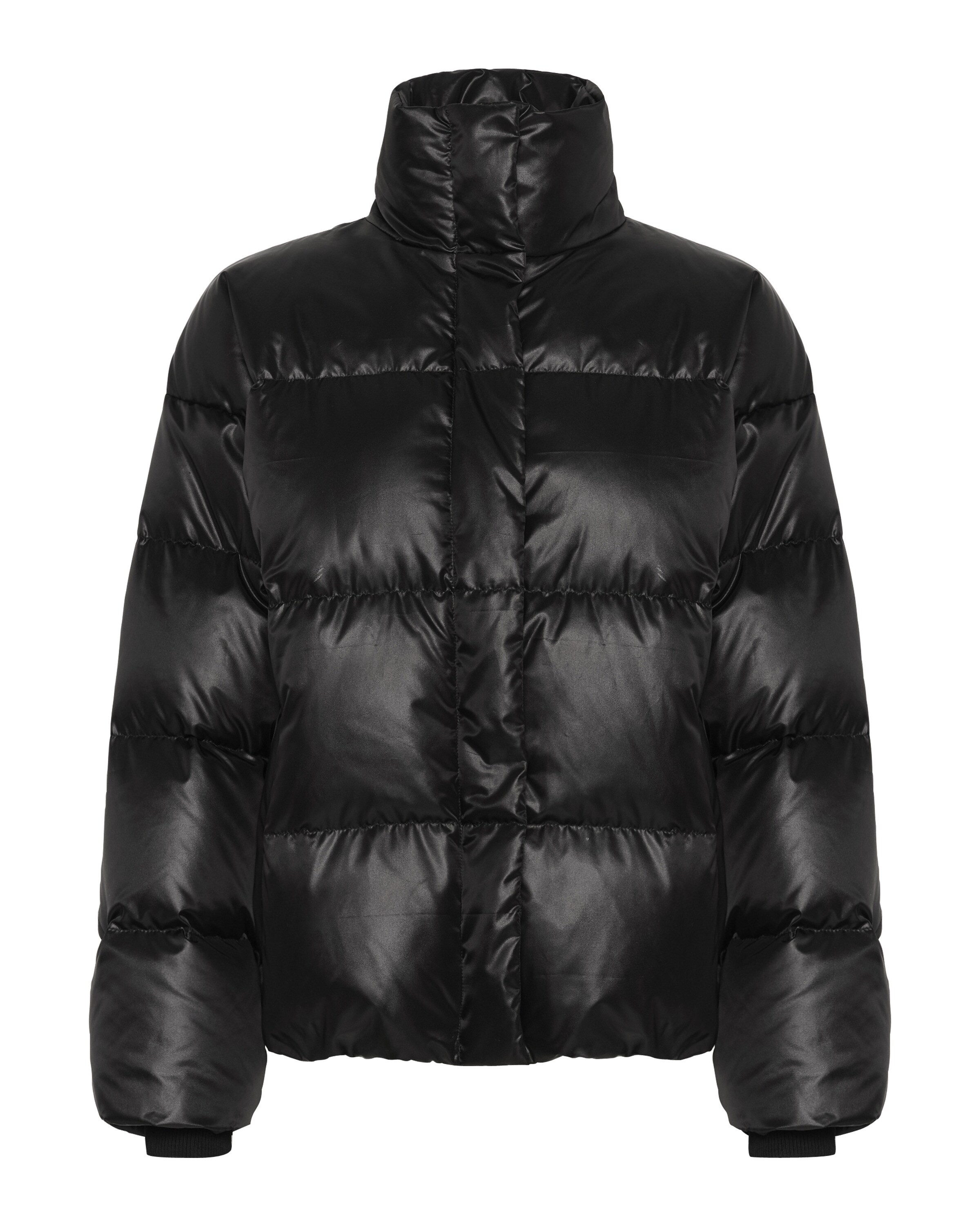 Veste d’hiver 'Glossy' My Essential Wardrobe en noir : devant