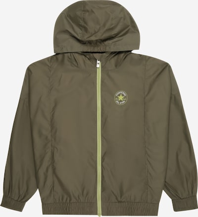 CONVERSE Prijelazna jakna u maslinasta / svijetlozelena / bijela, Pregled proizvoda
