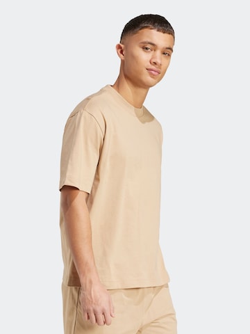 ADIDAS SPORTSWEAR Λειτουργικό μπλουζάκι 'Essentials' σε μπεζ: μπροστά