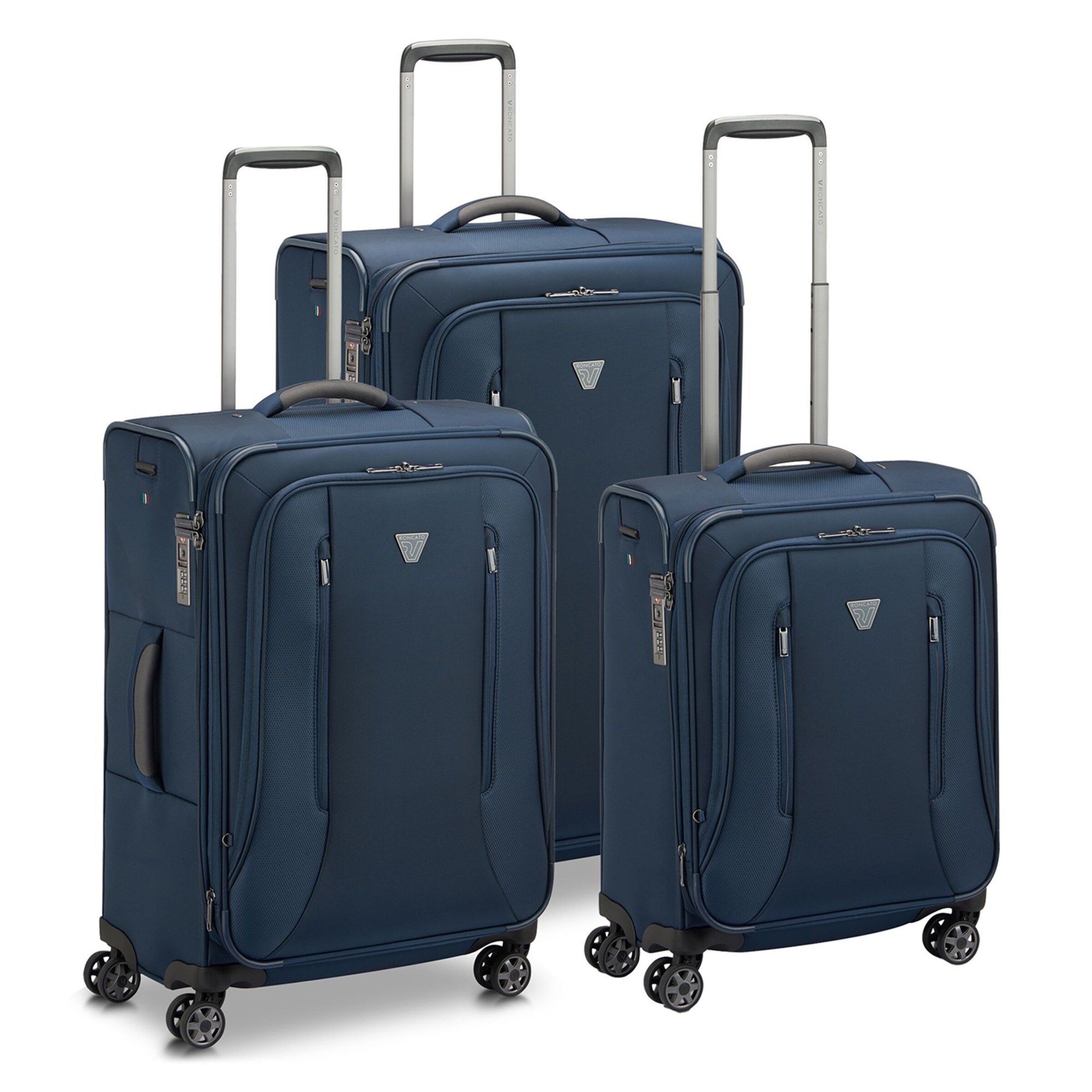 Roncato Suitcase Set 'City 3.0' in Blue: front