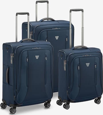 Roncato Suitcase Set 'City 3.0' in Blue: front