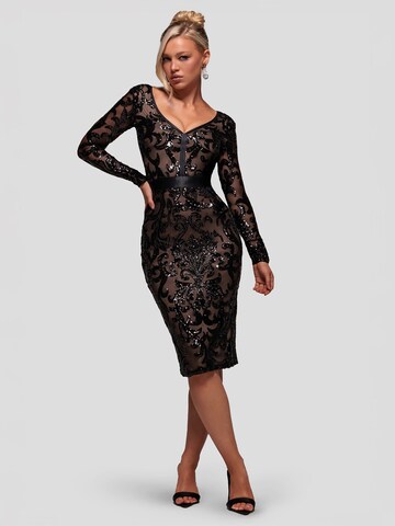 GODDIVA Festkjole i sort: forside