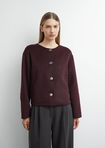 COMMA Set: Jacke und Schal in Rot: Vorderseite
