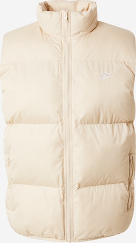 Nike Sportswear Weste 'Club' in Beige: Vorderseite