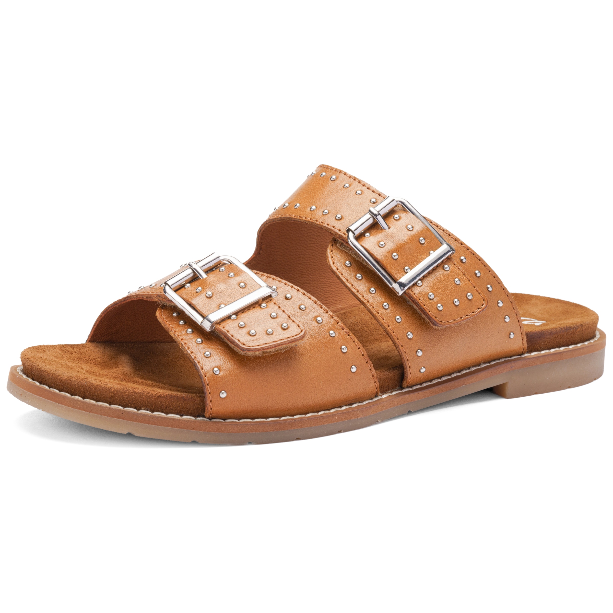 ARA Mules in Brown: front