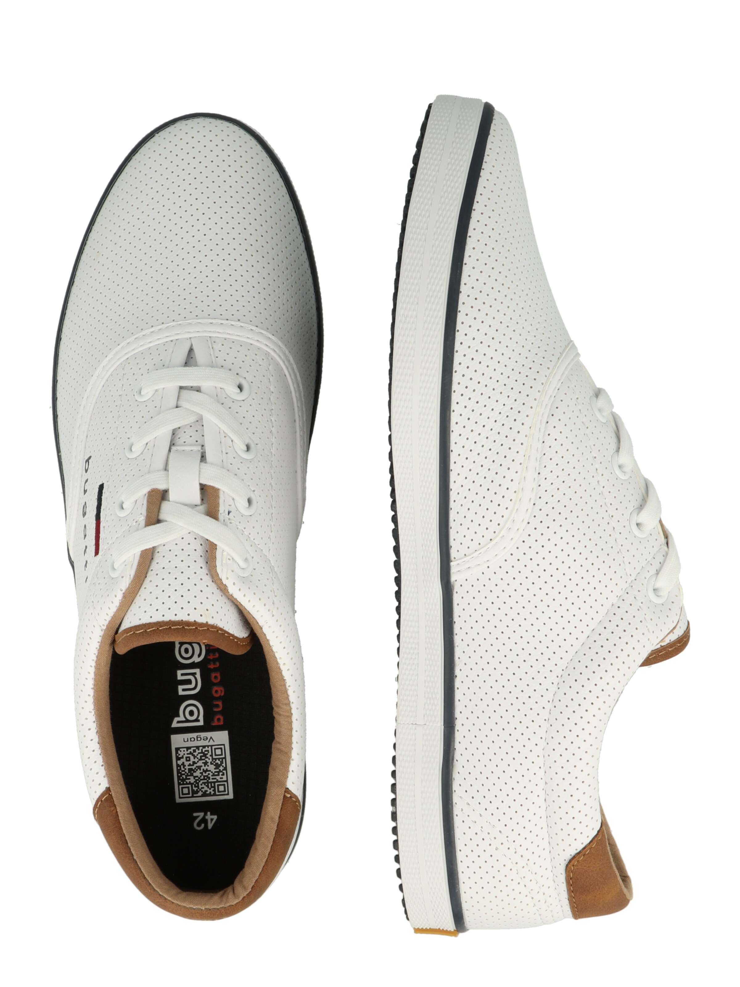 Sneaker bassa 'Alfaro' di bugatti in bianco