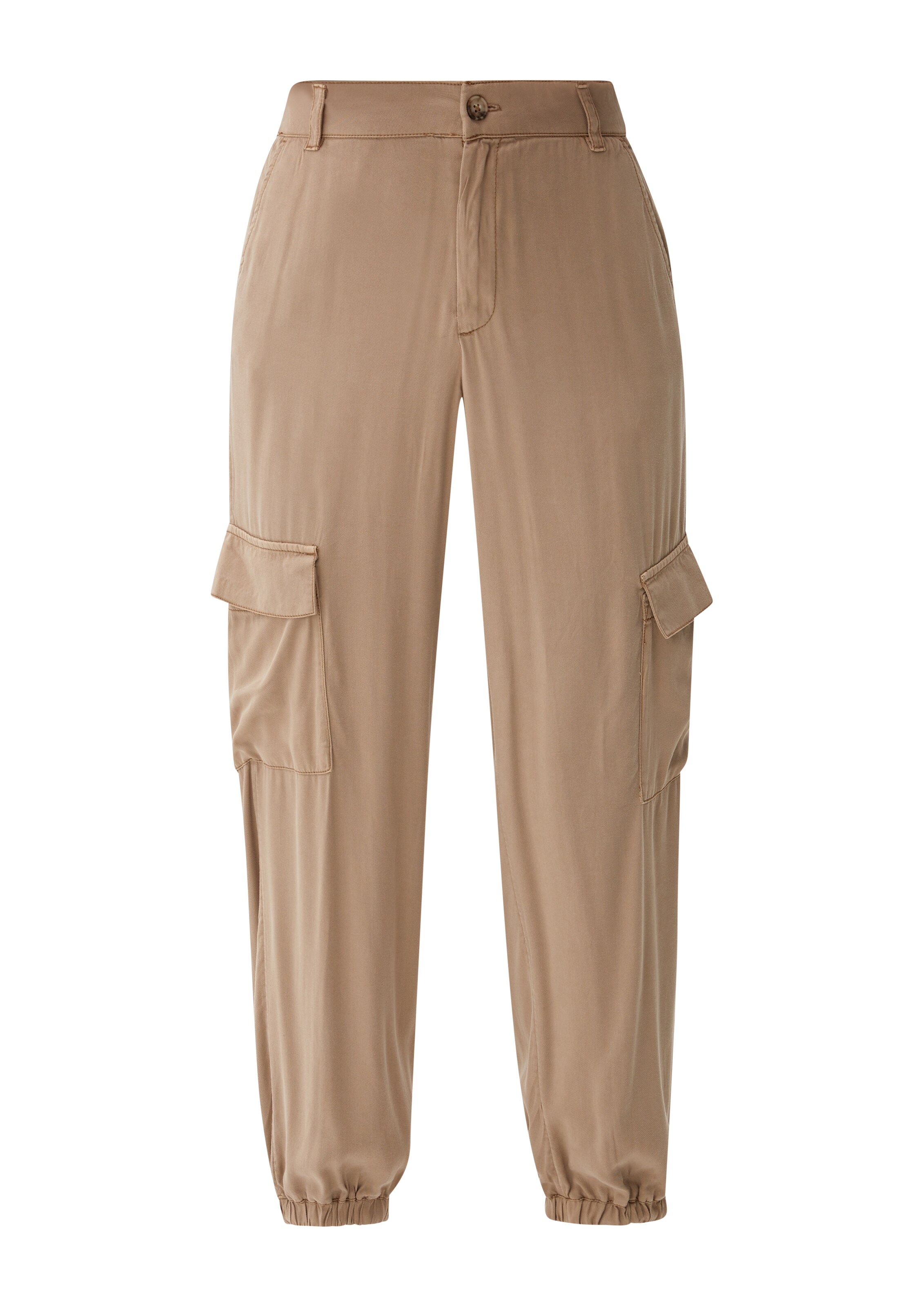 Effilé Pantalon cargo s.Oliver en beige : devant